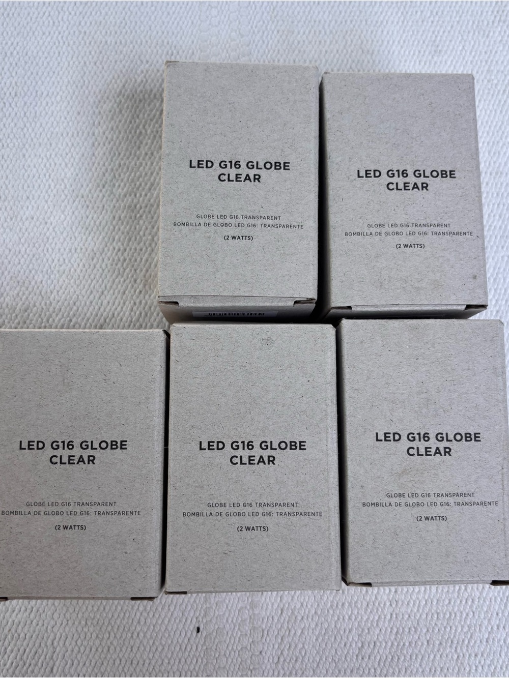 West Elm LED G16 Globe Clear Light Bulbs